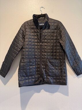 Lands' End  Quilted Lightweight Jacket in Black. PTP 21”. Length 29”
